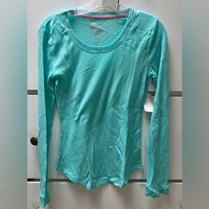 NWT Teal thermal sleep shirt in size small